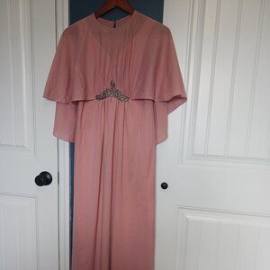 Vintage pink bridesmaid dress